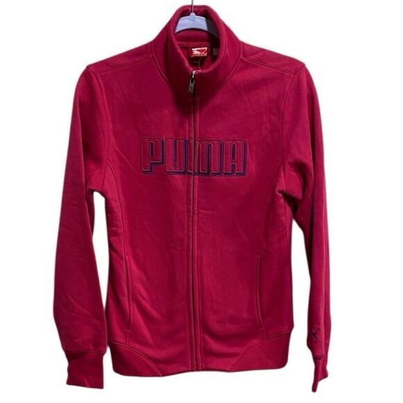 Puma | Size Small Cerise-Blackberry Cordial Zip-Up Fleece‎ Jacket – NWT - Picture 1 of 13